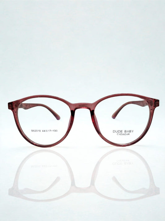 Dude Baby Pink Round Eyeglasses