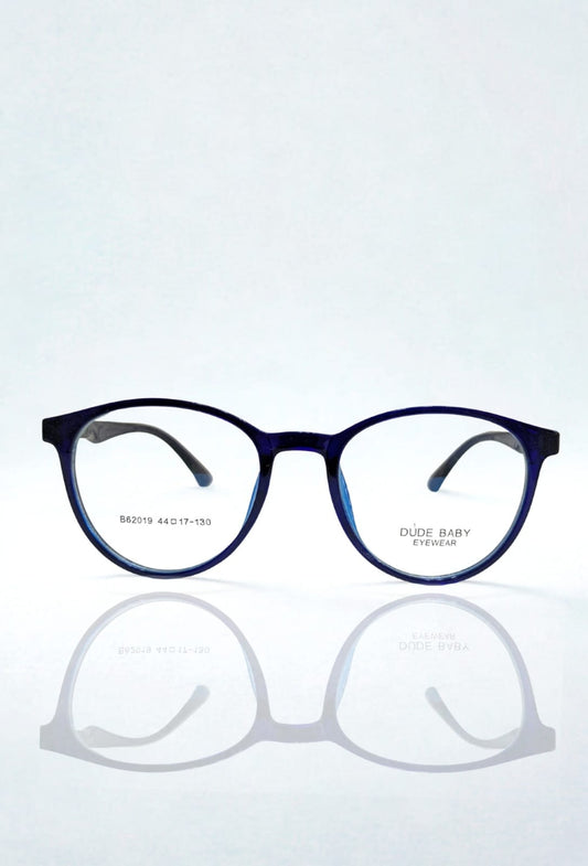 Dude Baby Blue Round Eyeglasses