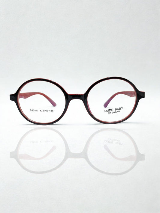 Dude BabyPink Circular Eyeglasses