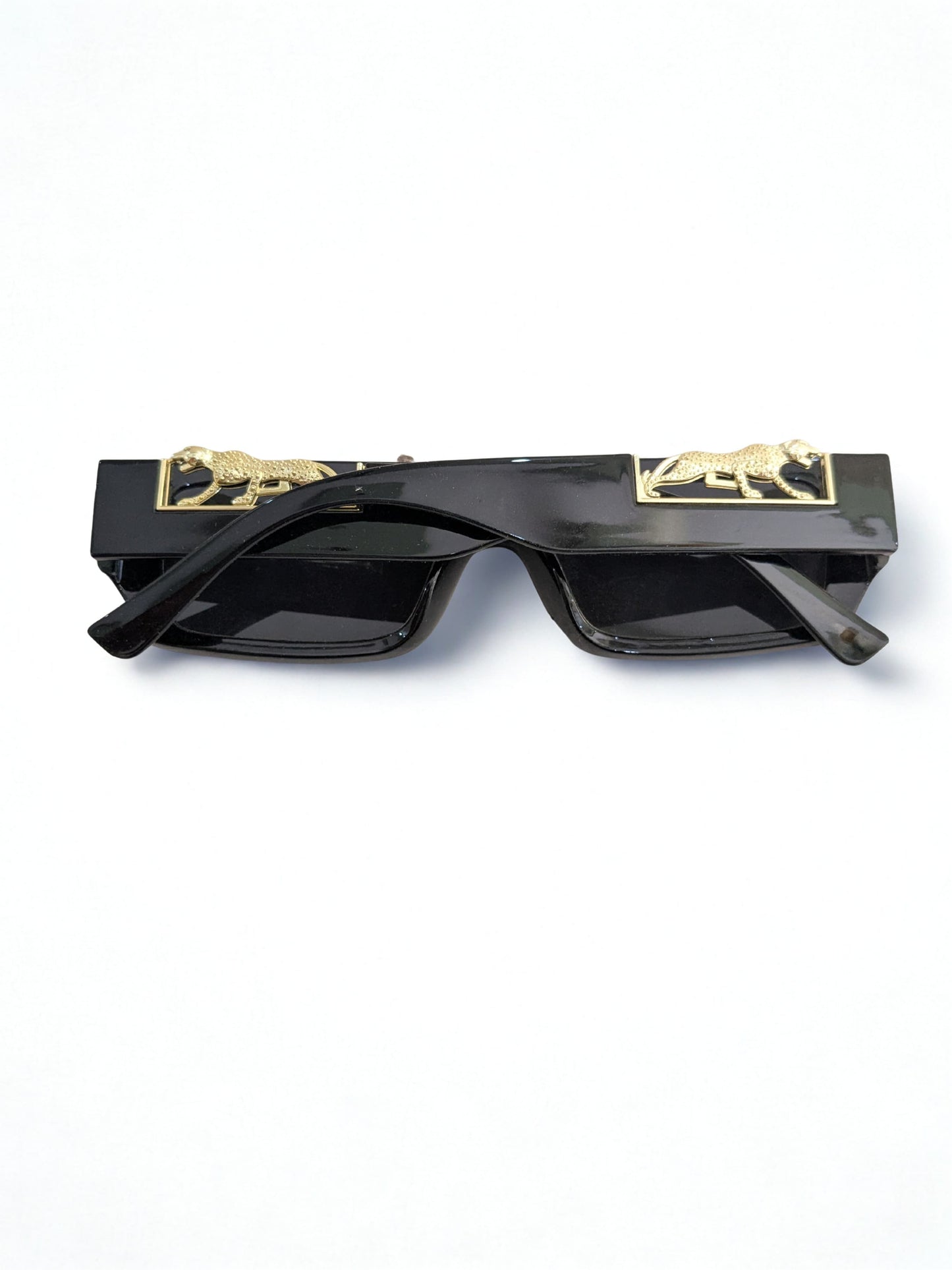 Panther Edge – Black Rectangle Sunglasses